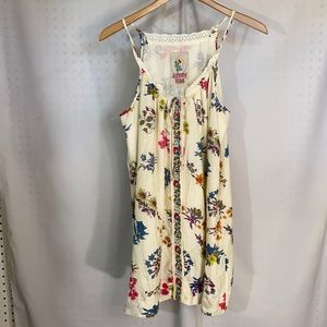 Johnny Was SILK lined nightgown with floral print.